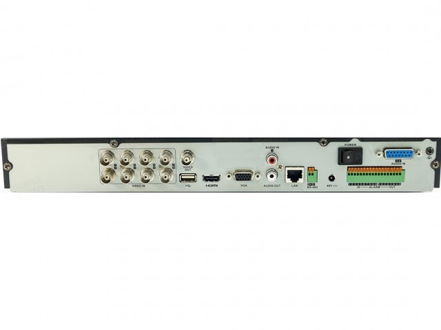 Детальное изображение товара "Гибридный видеорегистратор 8-канальный 6Мп HiWatch DS-H208QP с PoC" из каталога оборудования для видеонаблюдения