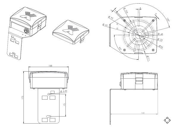 Детальное изображение товара "Стеновой кронштейн для видеокамер Антэкс KSV-100 BOX с интегрированным боксом" из каталога оборудования для видеонаблюдения