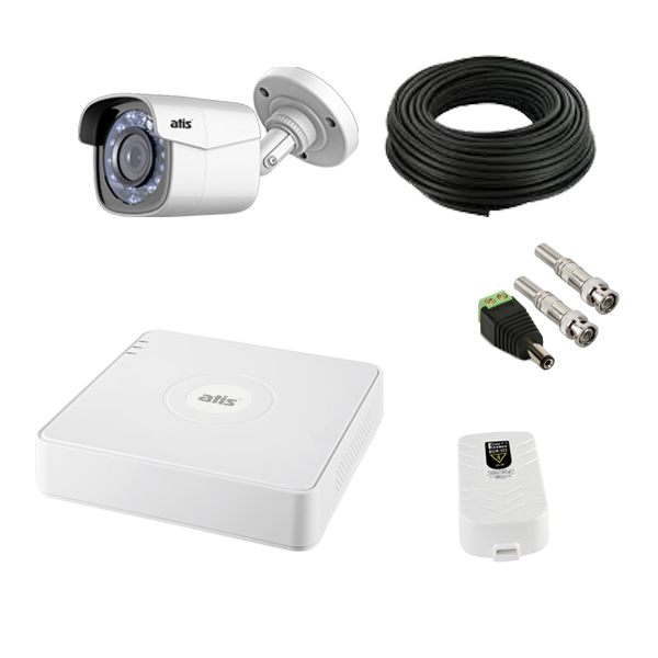 Комплект HD видеонаблюдения 2Мп ATIS для улицы