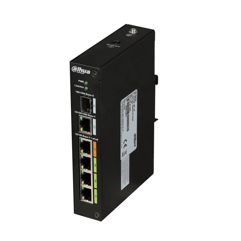 POE коммутатор Dahua DH-PFL2106-4ET-96 Детальное изображение товара "POE коммутатор Dahua DH-PFL2106-4ET-96" из каталога оборудования для видеонаблюдения