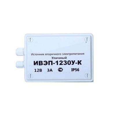 Блок питания 12В 3А Давикон ИВЭП-1230УК уличного исполнения IP56 компактный