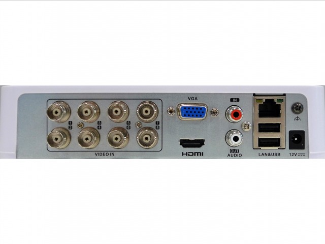 Детальное изображение товара "Гибридный видеорегистратор 8-канальный 3Мп HiWatch DS-H208QA" из каталога оборудования для видеонаблюдения