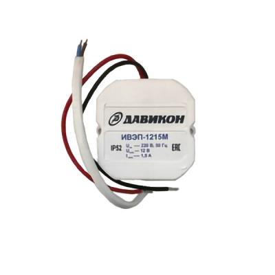 Блок питания 12В 1,5А Давикон ИВЭП-1215M для скрытой установки
